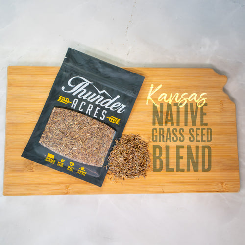 Native Grass Seed Blend - Big Bluestem, Little Bluestem, Indiangrass, RC Big Rock Switchgrass