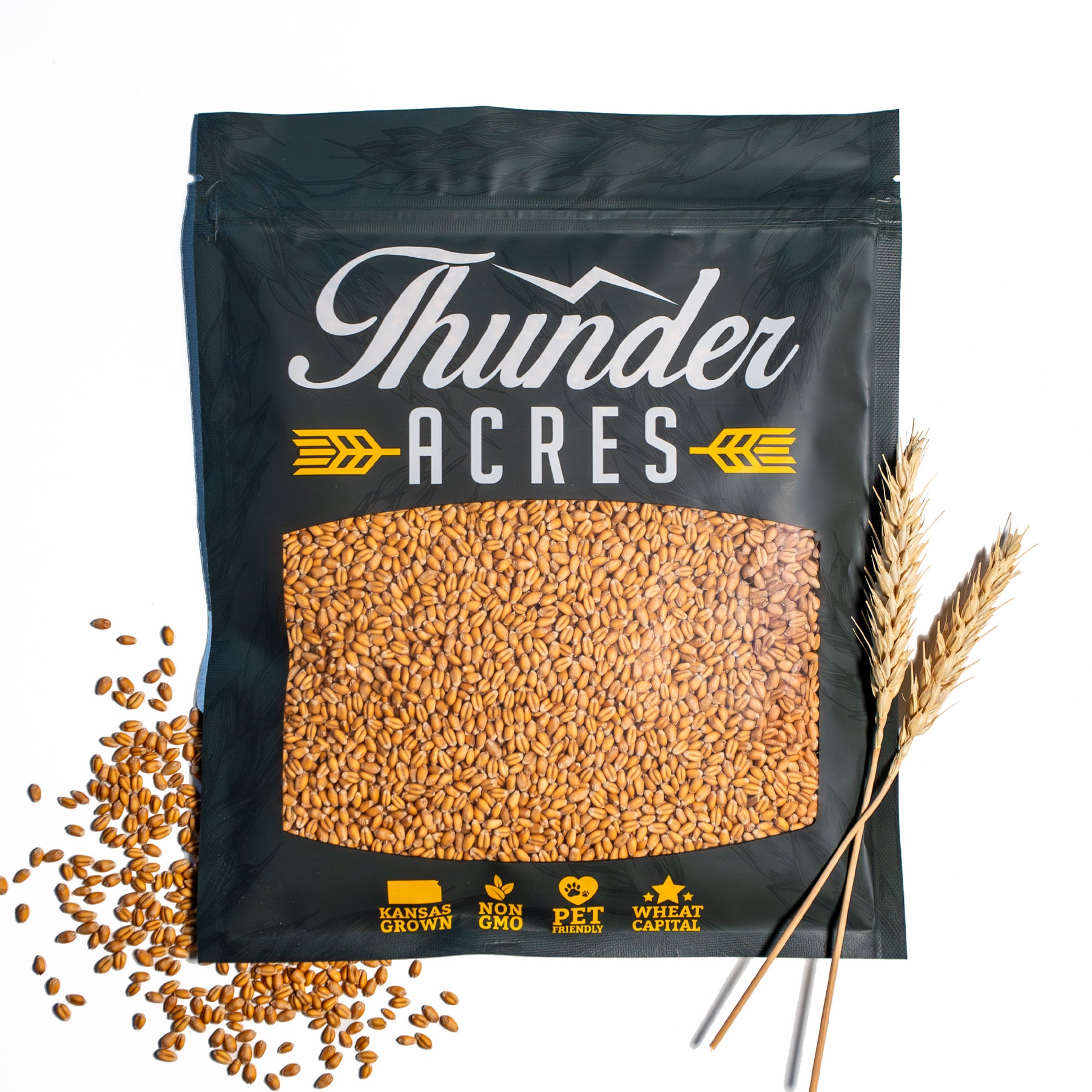 winter wheat seeds for planting Thunder Acres Premium Soft Red Winter Wheat Seed, Wheat Berries 5lb Soft Wheat