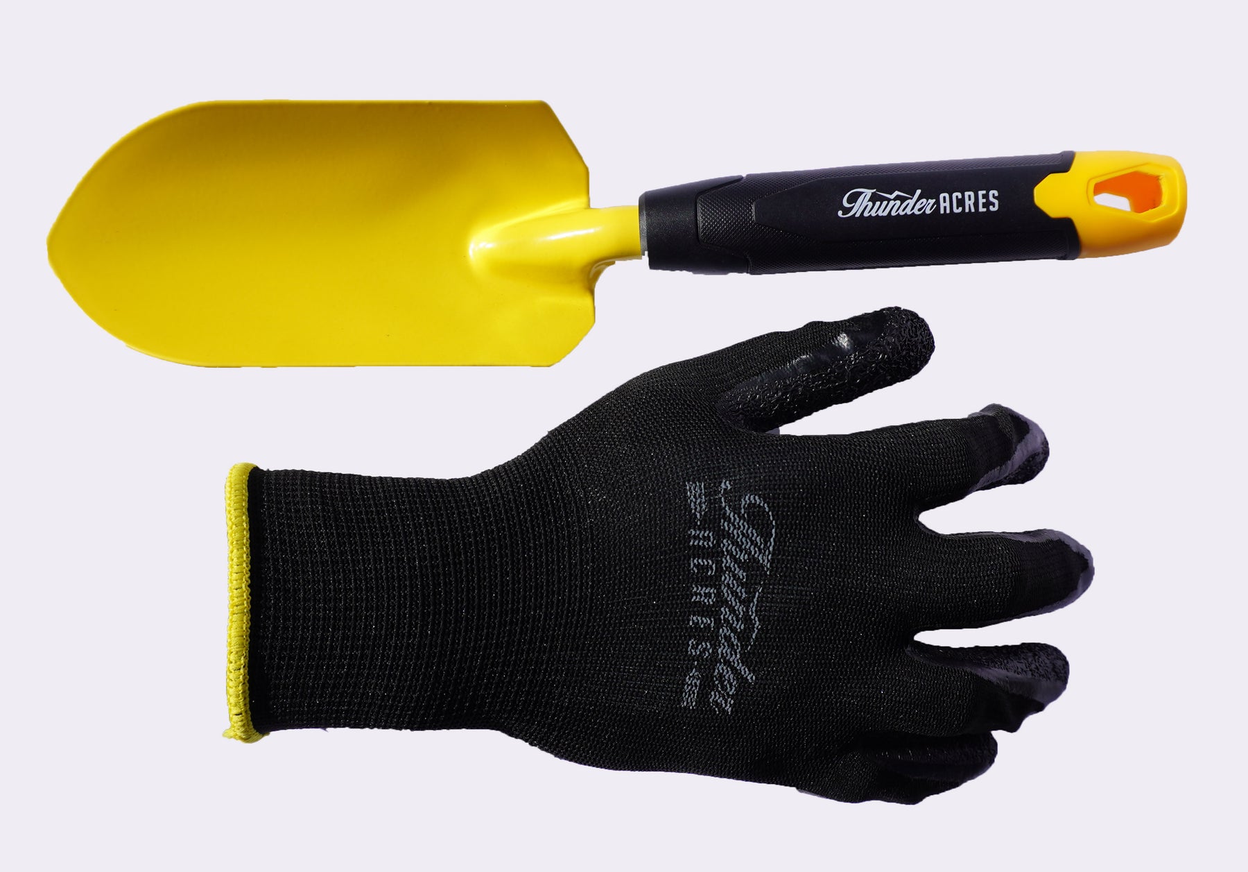 gardening gloves heavy duty Yellow Heavy Duty Carbon Steel Handheld Garden Shovel with Garden Glov – Thunder Acres