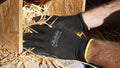 Yellow Heavy Duty Carbon Steel Handheld Garden Shovel with Garden Gloves